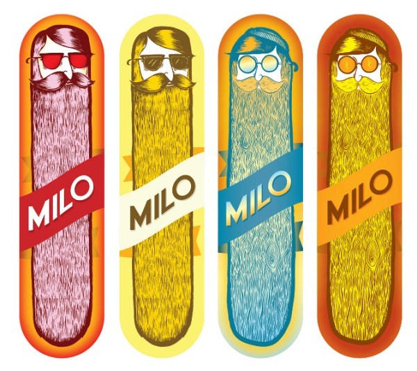 Diseños para tablas de skate/snow para Milosport.